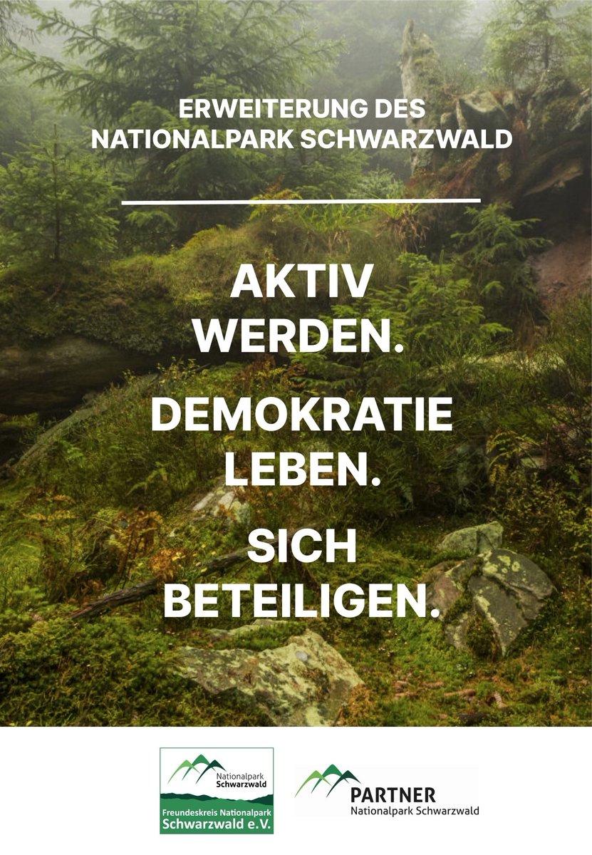 Die Landesregierung hat das Beteiligungsverfahren zur Änderung des Nationalparkgesetzes gestartet. Bis 18.07.2025 könnt ihr euch in den Gesetzgebungsprozess einbringen.
#Nationalpark #Schwarzwald 

…ndeskreis-nationalpark-schwarzwald.de/erweiterung/