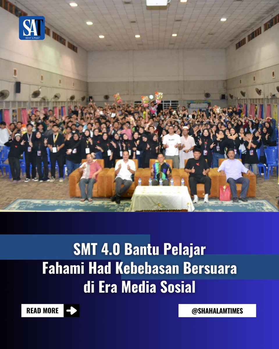 shahalamtimes's tweet photo. Program tersebut memberi fokus kepada pemahaman hak bersuara yang tertakluk kepada Perkara 10 Perlembagaan Persekutuan, dan turut menekankan kepentingan bersuara secara beretika.

#shahalam
#smt
#salamtimes
#shahalamtimes 

Artikel penuh:
https://t.co/2WEGQMrP6F https://t.co/g8qaU80MDf