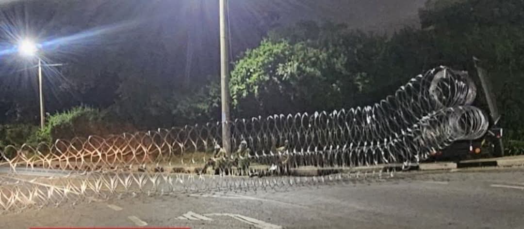 You wake up at 5AM not to build hospitals, not to fix roads, not to feed children .
But to wrap Parliament in wire like a crime scene.
You barricade the city like you’re under siege. But the only thing you’re hiding from is the truth.