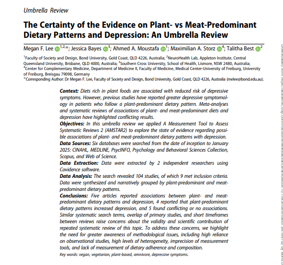 Food Mood Doctor (@foodmooddoctor) on Twitter photo New Publication !!! This is my favourite study of my career so far. An umbrella review of the certainty of the evidence of plant vs meat-predominant dietary patterns and depression.
academic.oup.com/nutritionrevie…
<a href="/_ISNPR/">ISNPR</a> <a href="/ASBHM1/">Australasian Society for Behavioural Health & Med</a> <a href="/BondUniversity/">Bond University</a> <a href="/lab_nh/">NeuroHealth Lab</a> <a href="/CQU/">CQUniversity</a> <a href="/theproof/">Simon Hill MSc, BSc (Hons)</a> <a href="/JessicaBayes4/">Dr Jessica Bayes</a> New Publication !!! This is my favourite study of my career so far. An umbrella review of the certainty of the evidence of plant vs meat-predominant dietary patterns and depression.
academic.oup.com/nutritionrevie…
<a href="/_ISNPR/">ISNPR</a> <a href="/ASBHM1/">Australasian Society for Behavioural Health & Med</a> <a href="/BondUniversity/">Bond University</a> <a href="/lab_nh/">NeuroHealth Lab</a> <a href="/CQU/">CQUniversity</a> <a href="/theproof/">Simon Hill MSc, BSc (Hons)</a> <a href="/JessicaBayes4/">Dr Jessica Bayes</a>