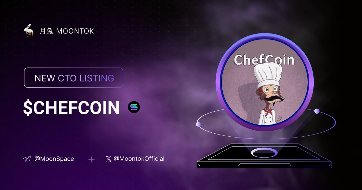 MoontokListing's tweet photo. 👥 社区接管 - CTO

ChefCoin  ( $ChefCoin  )
https://t.co/QaVnkedOLm

BTG7K7hxPKgoD2asfEPxAvfXfNqbdgcQfBhh1deSpump

LIQ: $33,960 | MC: $108,922

#altcoin #memecoins @ChefCoinCTO @moontokofficial https://t.co/pqKd2sQQdN