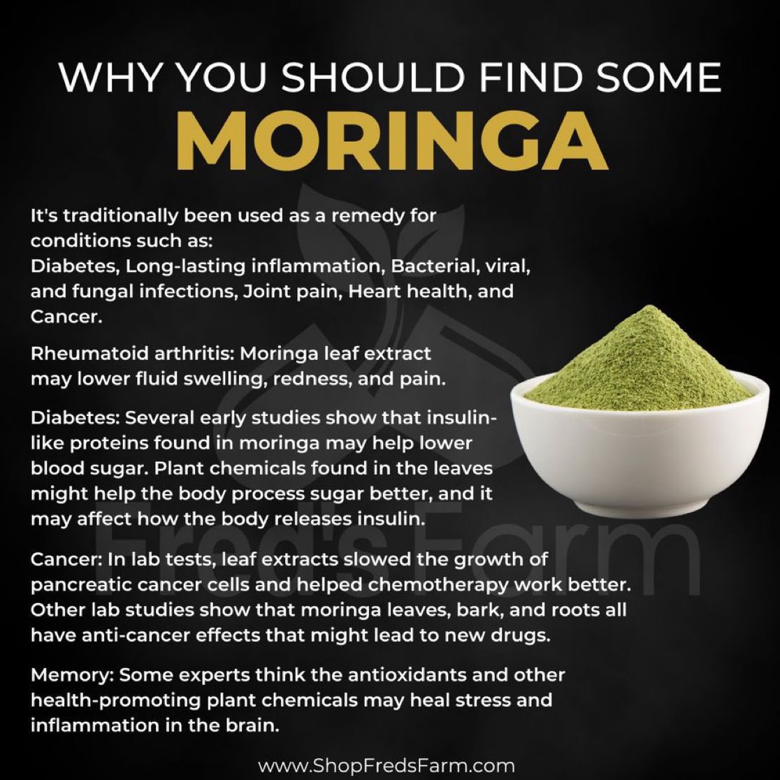 Why you should get some Moringa👇🏽

Link: shopfredsfarm.com/product/moring…