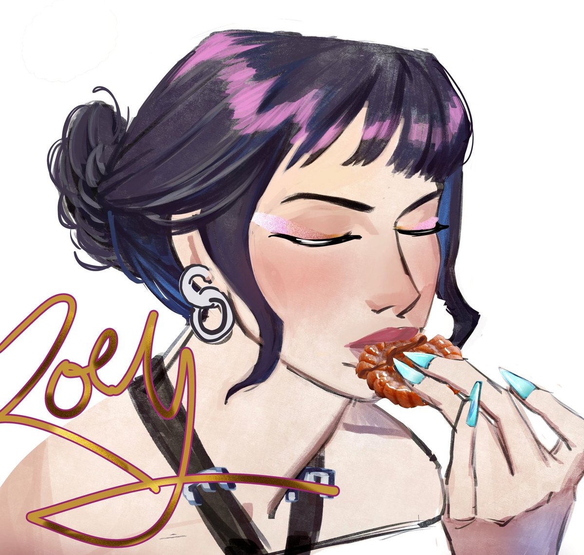 Quick art for Zoey #KPOPDEMONHUNTERS