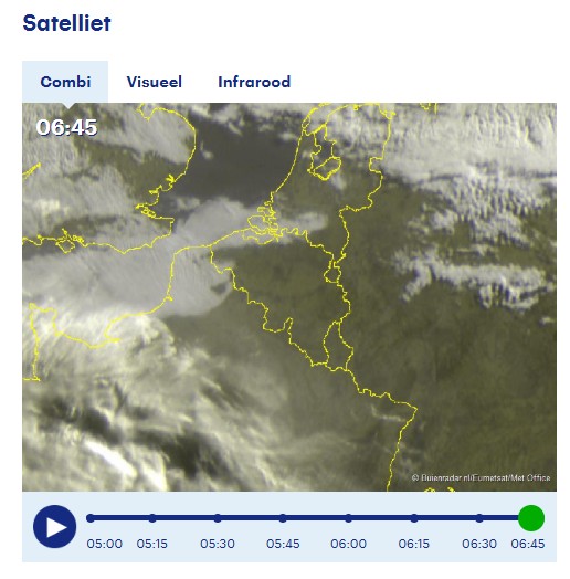 Goedemorgen,
Terwijl het centrum en het oosten genieten van volop zon, zijn er wat wolken in het westen komen opzetten. Straks ook elders wat wolken, maar ook nog steeds zon bij maxima rond 30°C, aan ze e slechts 20°C. Later vanavond lokale onweersbuien!
buienradar.be/belgie/weerber…