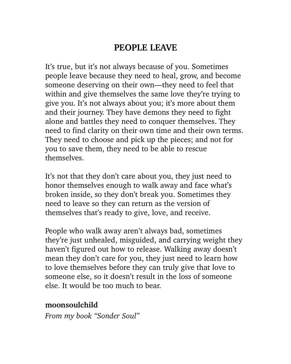People leave.