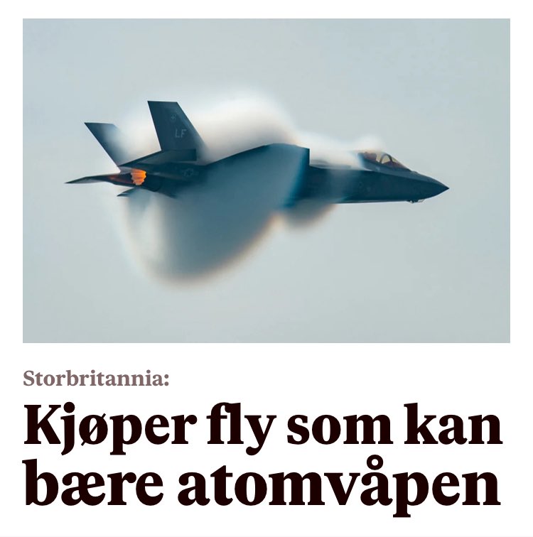 UK skaffer seg atomvåpen. Er kun kort tid unna. De trenger ikke “finne opp mer krutt“, de kjøper hyllevare fra usa. 

Så med vestlig tankesett, så kan Russland bombe UK på bakgrunn at DE mener “UK må aldri skaffe seg atomvåpen“, for så å bruke et spesialverktøy mot britene.
USA