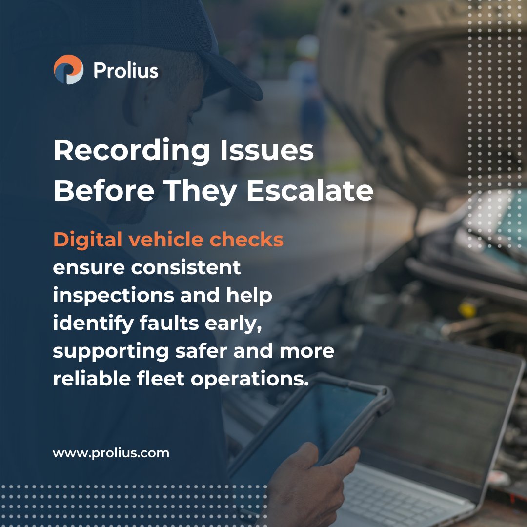 A vehicle check app simplifies the process by allowing drivers to log inspections digitally, ensuring accurate records and instant updates for fleet operators. 

Read more:  zurl.co/W2kh8

#Prolius #FleetManagement #VehicleTracking #VehicleSafety