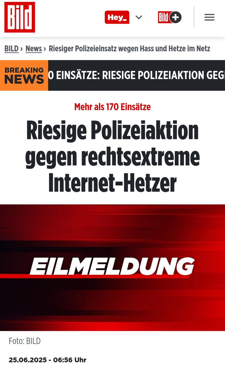 Was ein Aufgebot wegen Posts und Memes. Terroristen, Pädophile (die abscheuliche Forderungen stellen) und Judenhasser hingegen können sich entspannt zurück lehnen im besten Deutschland aller Zeiten.