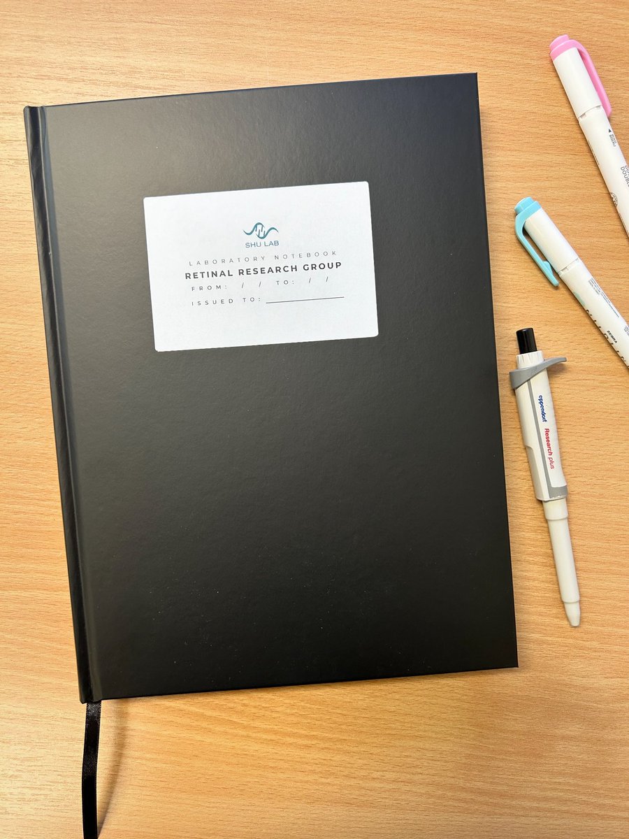 retinalresgroup's tweet image. Check out our official laboratory notebooks! ☺️🙌