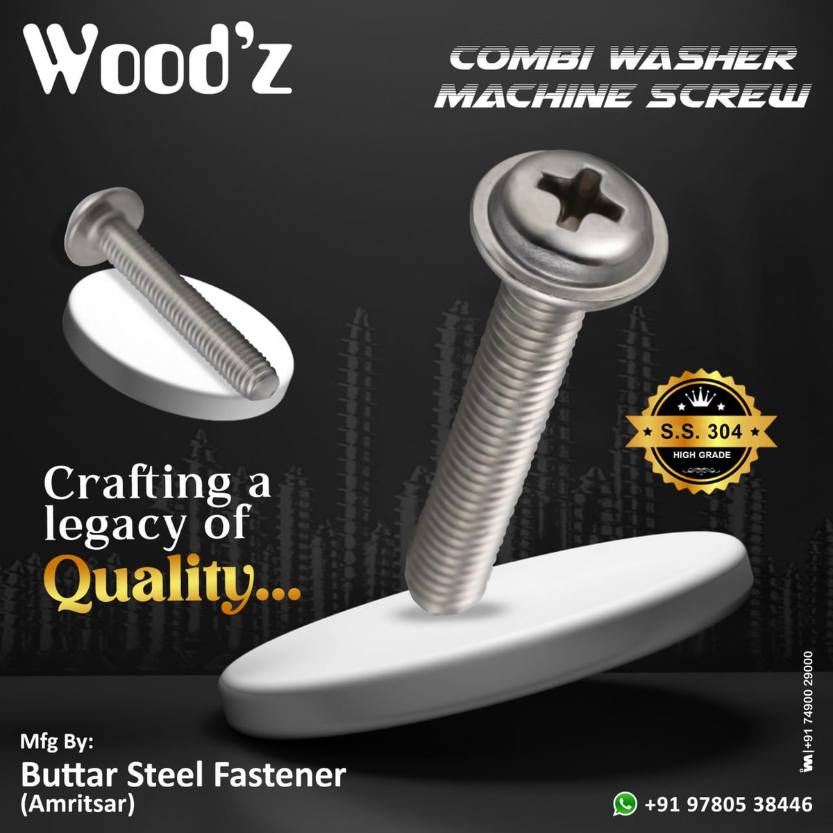 ibais_hardware's tweet photo. BUTTAR STEEL FASTENER - AMRITSAR
For enquiry via WhatsApp click:
https://t.co/fhgLO30zvu
Mr. Harpreet Singh - +919780538446
Mr. Tajinder Singh - +919814510958
#CAPRISE #AMRITSAR #woods #manufacturer #screw #fastenerscrew #furniturescrew #screwfastener
.
@ibais_hardware https://t.co/o01NHH9xjZ