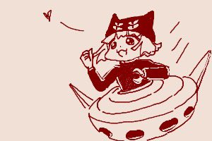 「ちかごろのらくがき1 UFO」|うちうのイラスト