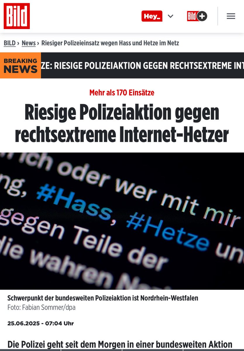 Sicherheitspolitische Prioritäten in Deutschland? Statt gegen kriminelle Clans vorzugehen, Großeinsatz gegen vermeintliches Hassposting. Das macht uns weder sicherer noch stärkt es die Demokratie. Freiheitseinschränkung und Ressourcenverschwendung! #Politik #Sicherheit #afd