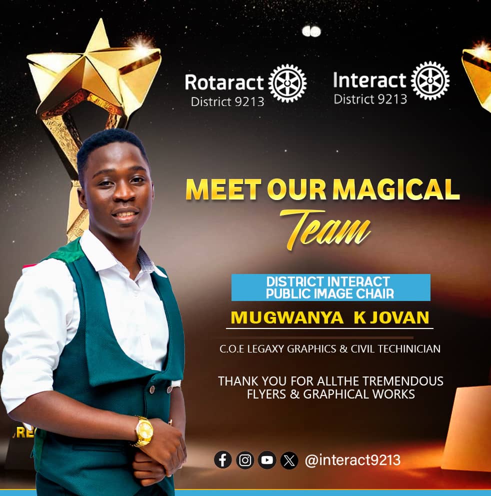 Interact District 9213 (@interact9213) on Twitter photo As we wind up 💃💃💃💃the magical year. Let's appreciate the magical interact team🥳🥳🥳🥳 for the time.. fund.. skills and efforts rendered to such an extraordinary year of interact service <a href="/rotaractseeta/">Rotaract Club of Seeta</a> <a href="/RotaractD9213/">Rotaract District 9213</a> <a href="/MuwanguziAlex11/">DRRN Muwanguzi Alex</a> <a href="/rotaryd9213/">Rotary District 9213</a> @interact9212 <a href="/legaxymugwa/">MugwakJovan</a> As we wind up 💃💃💃💃the magical year. Let's appreciate the magical interact team🥳🥳🥳🥳 for the time.. fund.. skills and efforts rendered to such an extraordinary year of interact service <a href="/rotaractseeta/">Rotaract Club of Seeta</a> <a href="/RotaractD9213/">Rotaract District 9213</a> <a href="/MuwanguziAlex11/">DRRN Muwanguzi Alex</a> <a href="/rotaryd9213/">Rotary District 9213</a> @interact9212 <a href="/legaxymugwa/">MugwakJovan</a>