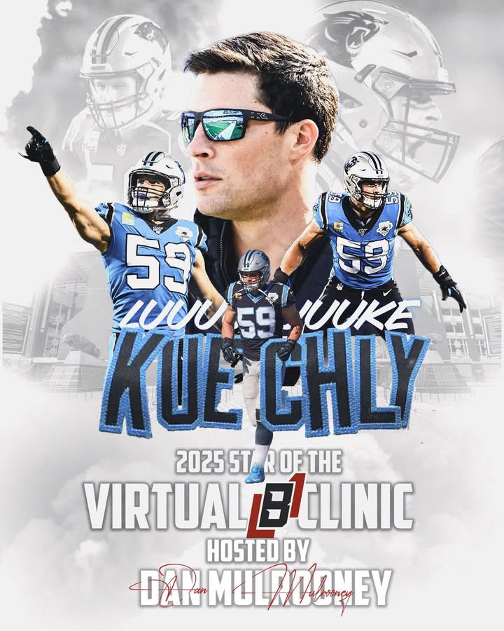 Dan Mulrooney (@coach_mul) on Twitter photo 🚨 LB1 SPEAKER REVEAL 🚨
Headline Speaker <a href="/LukeKuechly/">Luke Kuechly</a>
🏆 7× Pro Bowl
🏅 5× First-Team All-Pro
🔥 2013 NFL Defensive Player of the Year
🧠 1,092 tackles in 8 seasons
Now he’s Giving Back to the Game & Headlining the LB1 Mastermind Clinic.
🔋LB1 Mastermind Virtual Clinic🔋 🚨 LB1 SPEAKER REVEAL 🚨
Headline Speaker <a href="/LukeKuechly/">Luke Kuechly</a>
🏆 7× Pro Bowl
🏅 5× First-Team All-Pro
🔥 2013 NFL Defensive Player of the Year
🧠 1,092 tackles in 8 seasons
Now he’s Giving Back to the Game & Headlining the LB1 Mastermind Clinic.
🔋LB1 Mastermind Virtual Clinic🔋