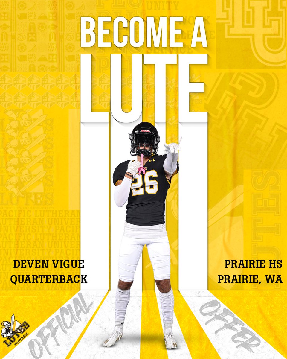Deven Vigue (@viguedeven2026) on Twitter photo After a great conversation with <a href="/CoachKulick/">Graydon Kulick</a> I am blessed to receive my second offer from <a href="/PLUFootball/">Pacific Lutheran Football</a> #GoLutes <a href="/jamesy510/">James Young-Lewis</a> <a href="/PrairieFB/">Prairie Football</a> <a href="/CoachMiller5055/">Junior Miller</a> After a great conversation with <a href="/CoachKulick/">Graydon Kulick</a> I am blessed to receive my second offer from <a href="/PLUFootball/">Pacific Lutheran Football</a> #GoLutes <a href="/jamesy510/">James Young-Lewis</a> <a href="/PrairieFB/">Prairie Football</a> <a href="/CoachMiller5055/">Junior Miller</a>