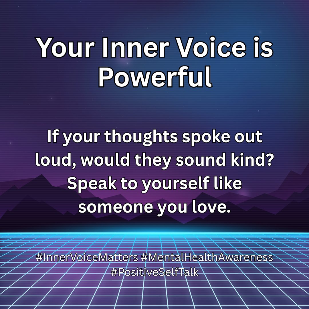 MYEome's tweet image. Your Inner Voice is Powerful
#InnerVoiceMatters #MentalHealthAwareness #PositiveSelfTalk