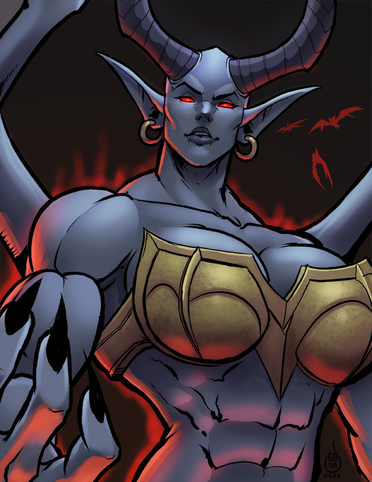 I want to draw more demon ladies