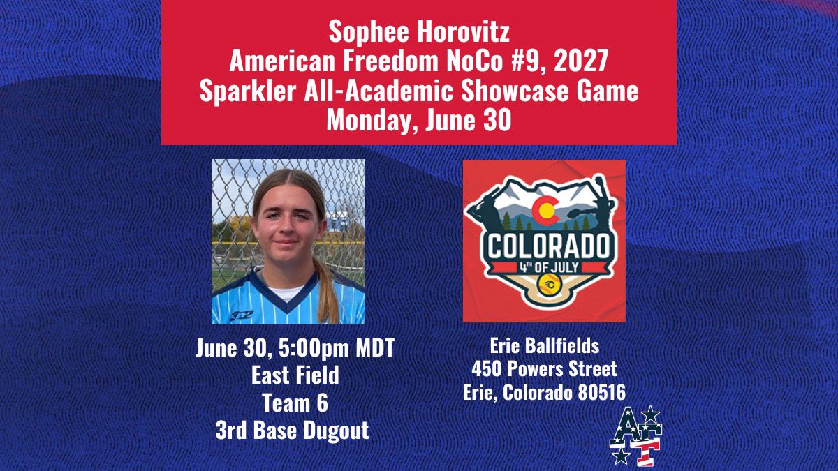 SopheeHorovitz's tweet photo. I’m looking forward to the CO Sparkler and the All Academic games next week. Check out my schedule below! https://t.co/6u5BgbYRJM