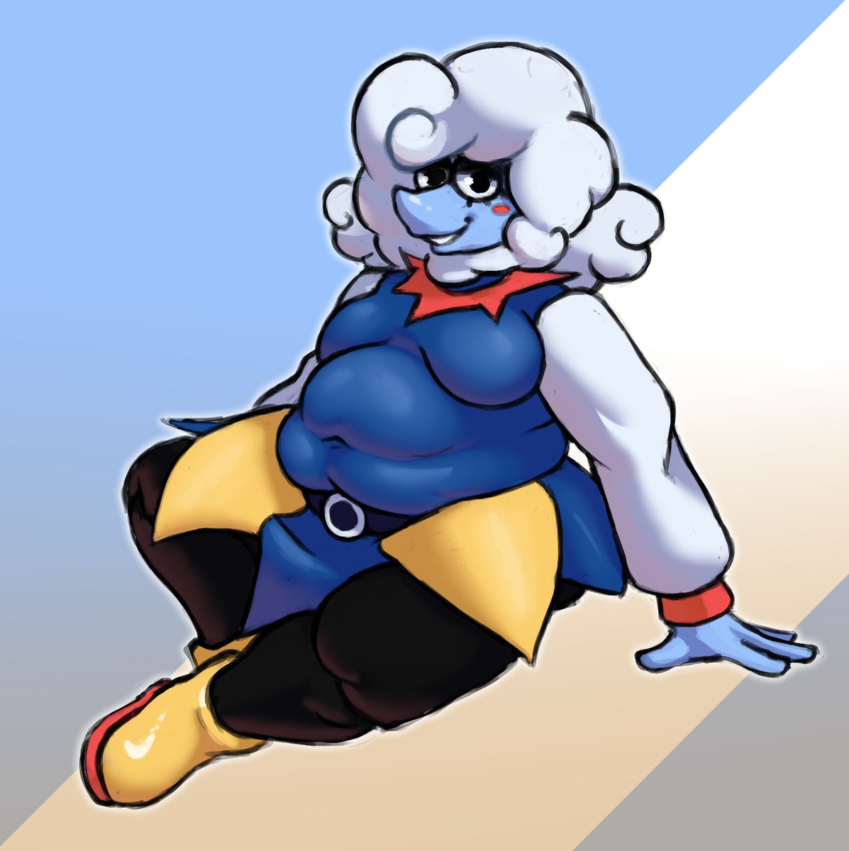 I have been convinced to release her from her priv shackles and post her on main
Be free my fat elnina