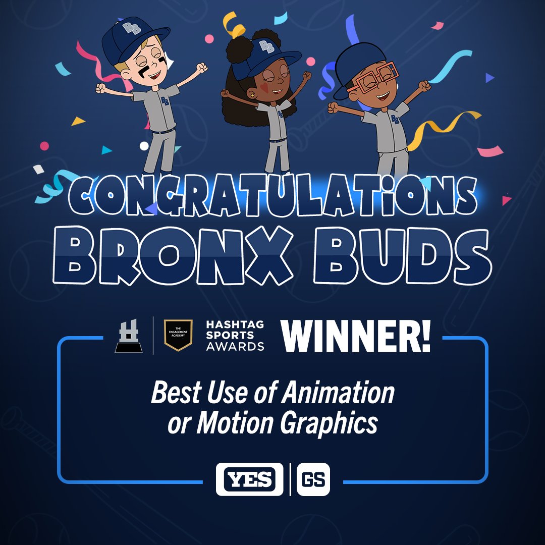 YES Network (@yesnetwork) on Twitter photo Congrats to <a href="/hexclad/">HexClad</a> presents <a href="/bronxbuds/">Bronxbuds</a> for winning Best Use of Animation or Motion Graphics at the 7th <a href="/HashtagSports/">Hashtag Sports</a> Awards on Tuesday night! 🏆 Watch it on The <a href="/gothamsports/">Gotham Sports</a> App: signup.gothamsports.com Congrats to <a href="/hexclad/">HexClad</a> presents <a href="/bronxbuds/">Bronxbuds</a> for winning Best Use of Animation or Motion Graphics at the 7th <a href="/HashtagSports/">Hashtag Sports</a> Awards on Tuesday night! 🏆 Watch it on The <a href="/gothamsports/">Gotham Sports</a> App: signup.gothamsports.com