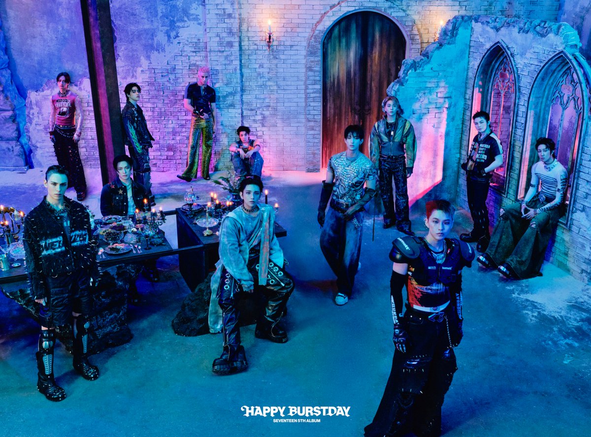 🍀<a href="/pledis_17/">세븐틴(SEVENTEEN)</a>'s 5th LP "HAPPY BURSTDAY" has charted on the Billboard 200 for three consecutive weeks, currently sitting at No. 126. 
Its main track, "THUNDER," holds at No. 62 on Global (excl. US) and No. 128 on Global 200, remaining charted for four consecutive weeks.
Plus,