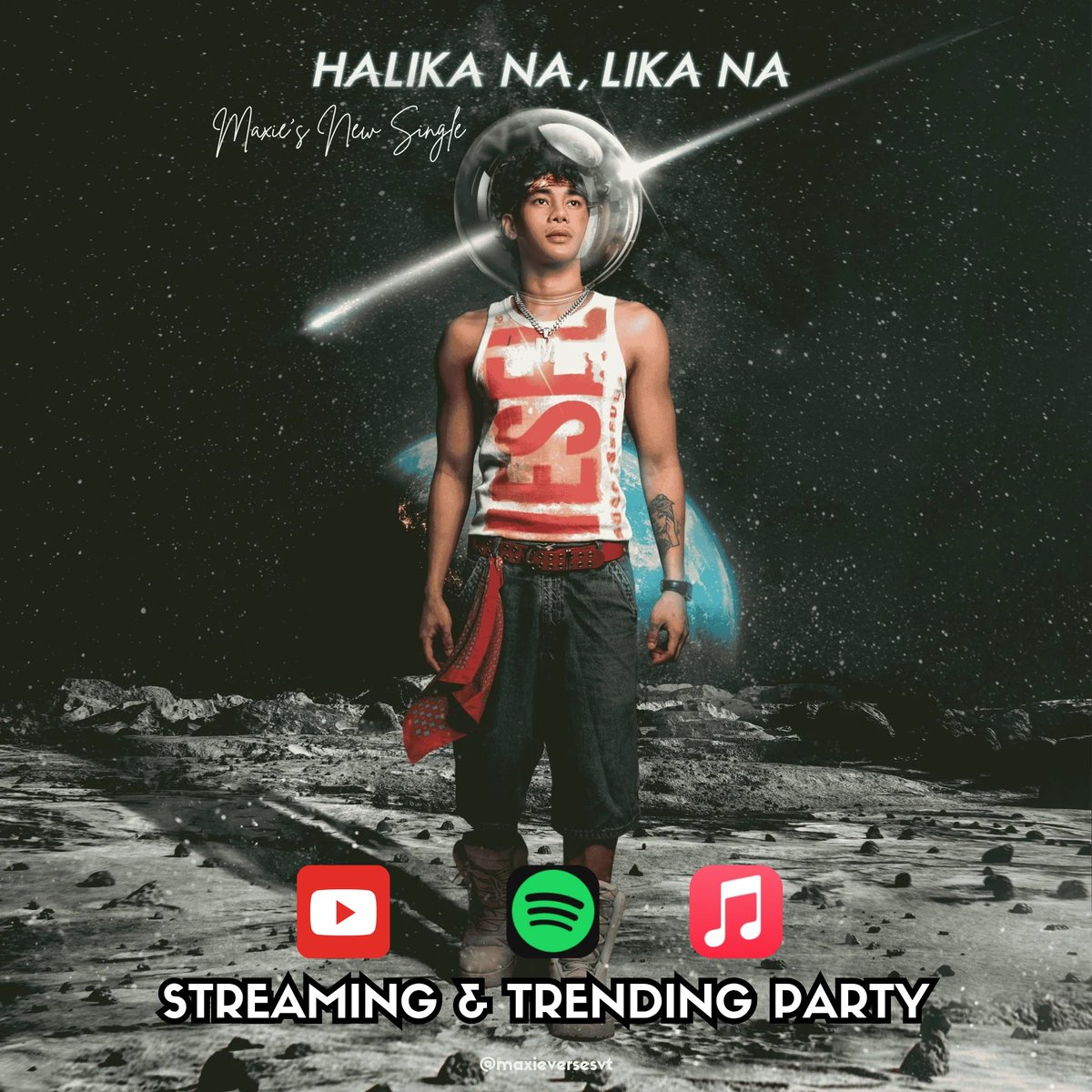 maxieversesvt's tweet photo. Let's boost streams for Maxie! Join po kayo sa trending party and reply with your streaming screenshots. Please use hashtag #HalikaNaLikaNa

📌 GOAL: 100 screenshots

Playlists: https://t.co/nSL5f2dVo7 https://t.co/wZHkqgfc2v