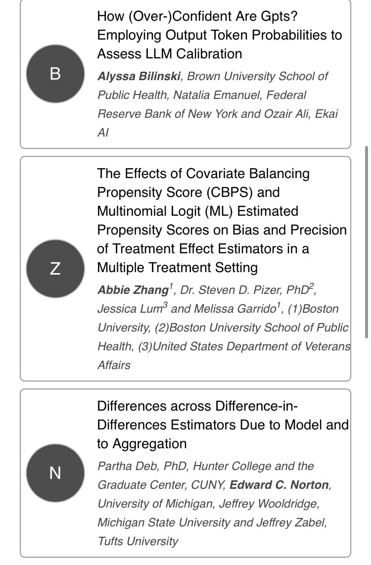ASHEcon participants! Please drop by at our “Health Econometrics” Panel at 10:15 Wednesday @GrandHallB Alyssa Bilinski, Edward Norton and I will present three interesting works in some most recent econometric method. - details continue in the second page.