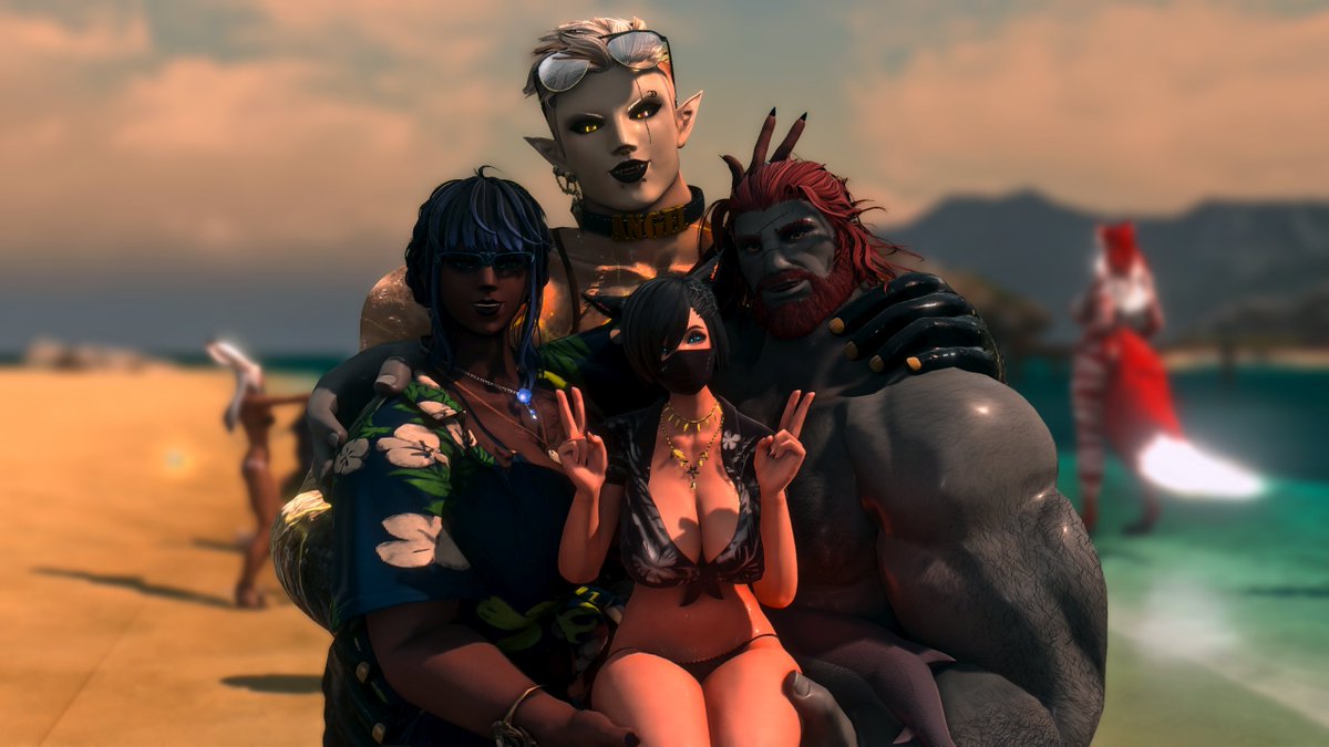 Juma (@juma_xiv) on Twitter photo Another group pic with the lovely <a href="/AVoidCat_FFXIV/">A Void Cat</a>, <a href="/TentoriPoses/">Tentori Caeluma (Hiatus)</a> and bsky.app/profile/stouts… at the #ffxivsummerbash
Love meeting you all~ Another group pic with the lovely <a href="/AVoidCat_FFXIV/">A Void Cat</a>, <a href="/TentoriPoses/">Tentori Caeluma (Hiatus)</a> and bsky.app/profile/stouts… at the #ffxivsummerbash
Love meeting you all~