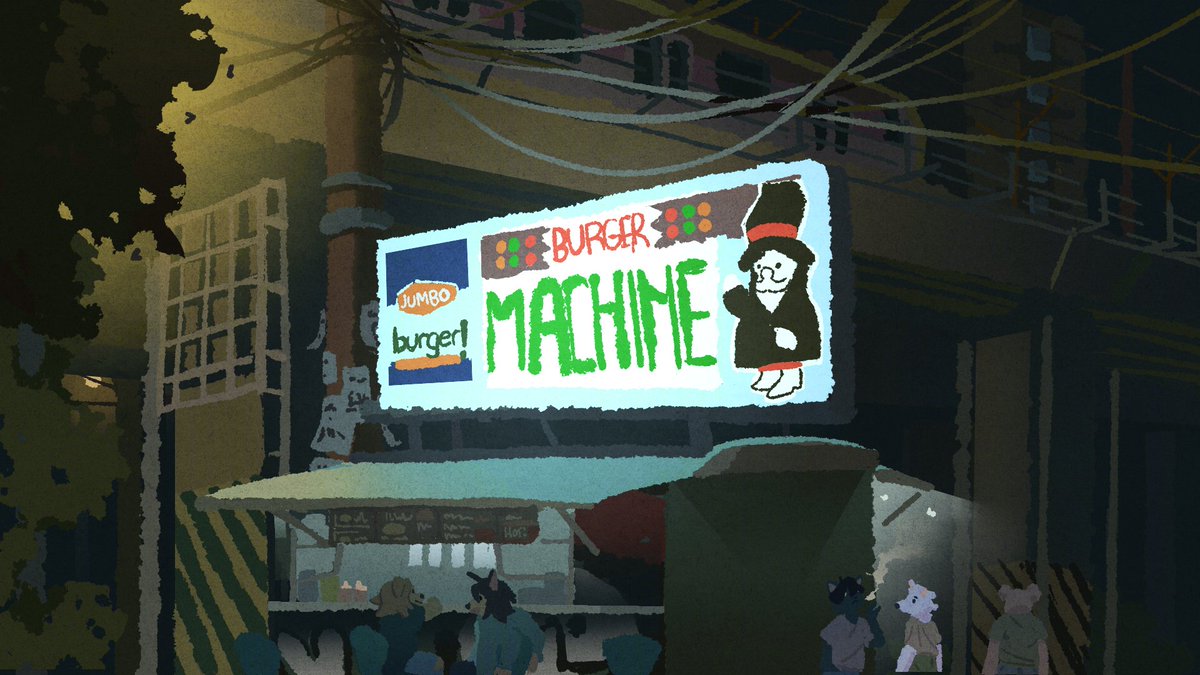 late burger machine run