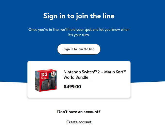 🔖🔗Bookmark these links: 24 hours from now, the Nintendo Switch 2 restock will go live for Walmart+ members (very easy chance).

Bundle mttswdr.co/walmart-ninten…
Bundle 2 mttswdr.co/walmart-ninten…
Standalone mttswdr.co/walmart-ninten…
W+ required
mttswdr.co/walmart-plus

Good luck 🫡