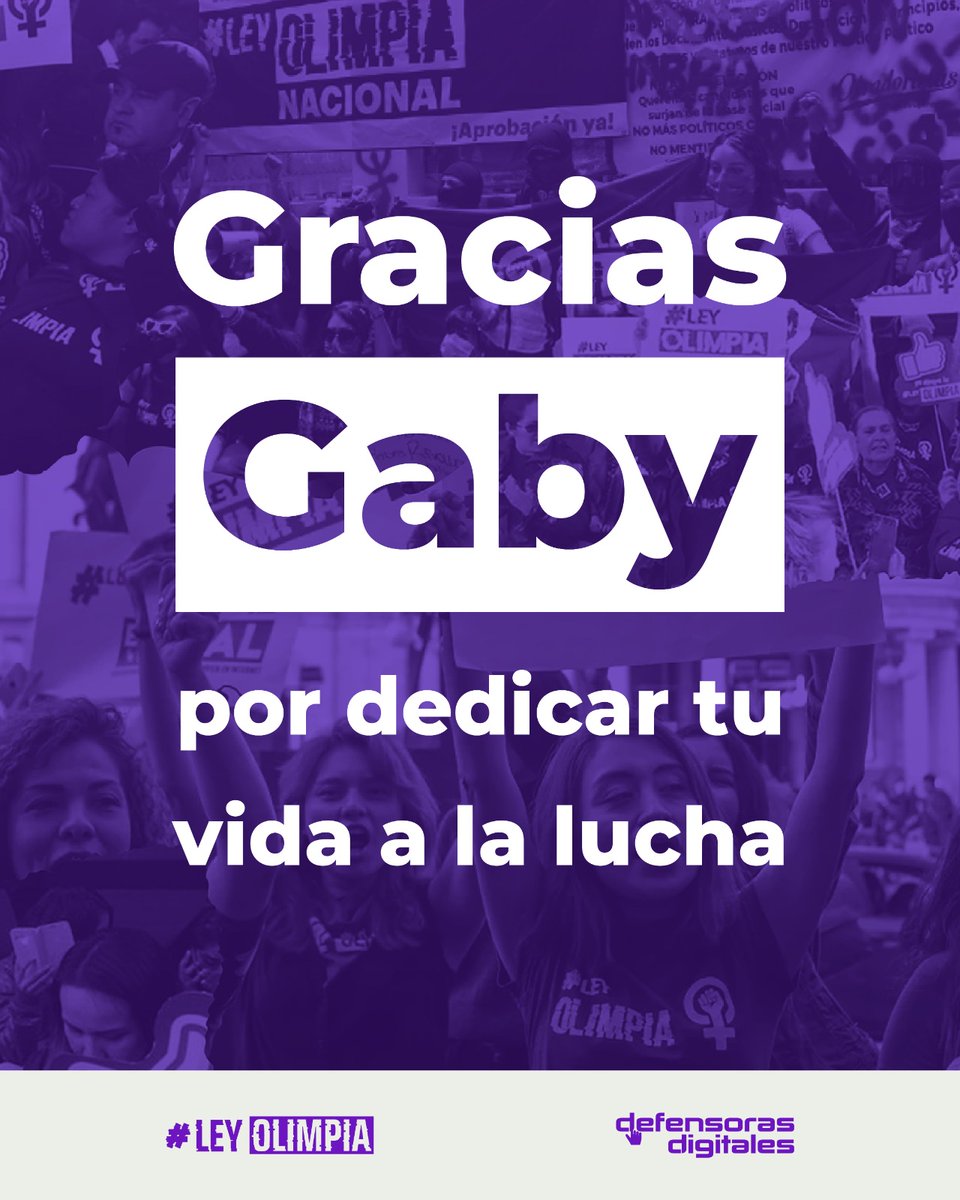 LeyOlimpiaLATAM's tweet photo. Hacemos un homenaje a nuestra compañera Nuria Gabriela Hernández Abarca, #defensoradigital en Michoacán y Secretaria de las Mujeres Morelianas, por todo el trabajo que ha realizado en favor de los ddhh de las mujeres, no solo en Morelia, sino en todo el país.
¡Gracias! https://t.co/eTk5VHckD4