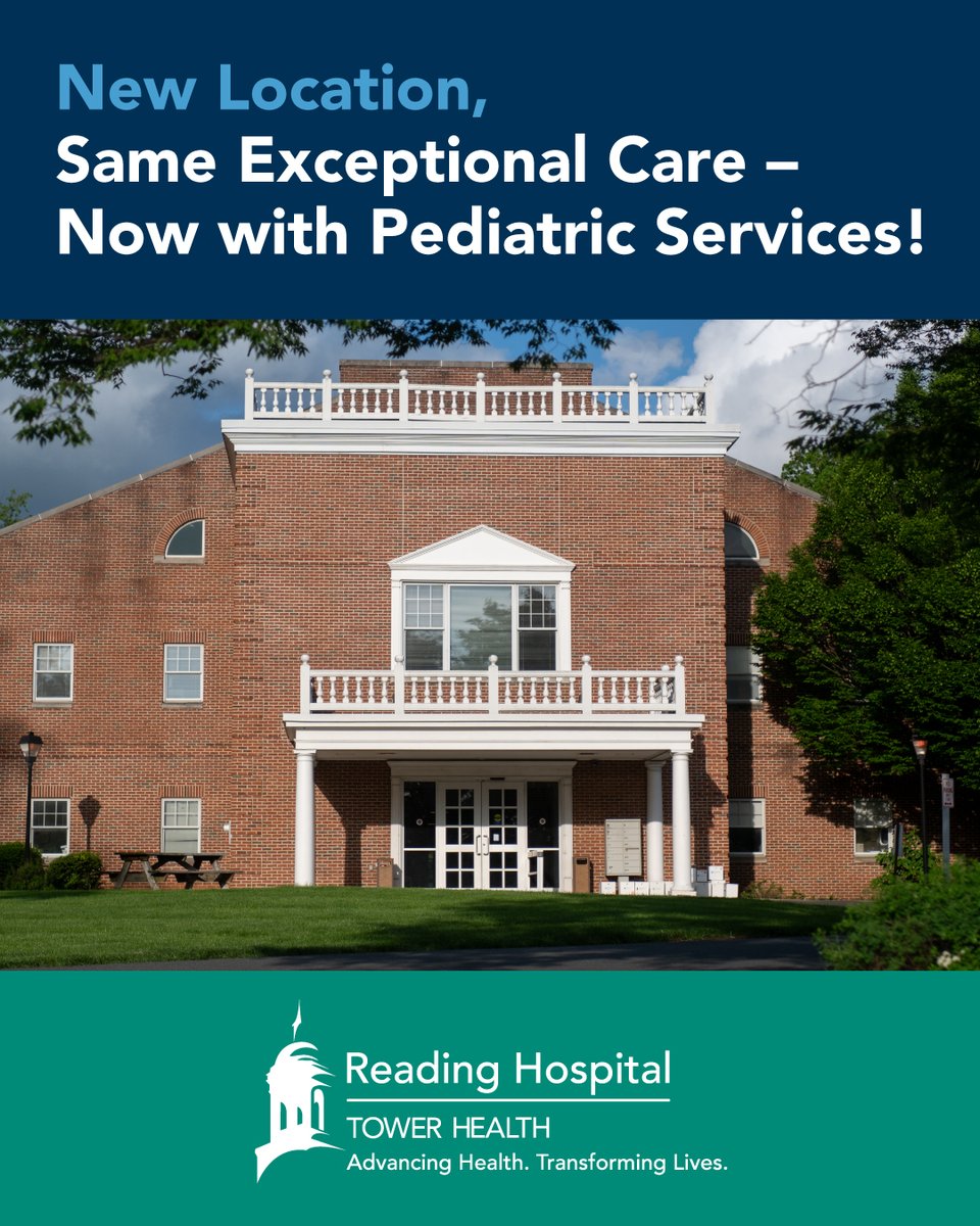 📍 We’ve moved! Reading Hospital Outpatient Therapy – Exeter is now at 4885 DeMoss Rd, Suite 201, with a new, expanded facility and pediatric services. Same great care, more ways to help you heal. Now accepting new patients. Call 484-628-6263 or visit TowerHealth.org/RHOTExeter.