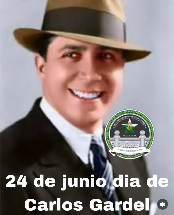 LogiaMiranda's tweet photo. Desde la Masonería Antioqueña recordamos al Hermano Carlos Gardel.

#Medellin #Antioquia #Masoneria 
#MasoneriaMedellin #MasoneriaAntioquia
 #Festivalinternacionaldeltango https://t.co/YqdtnTTegn