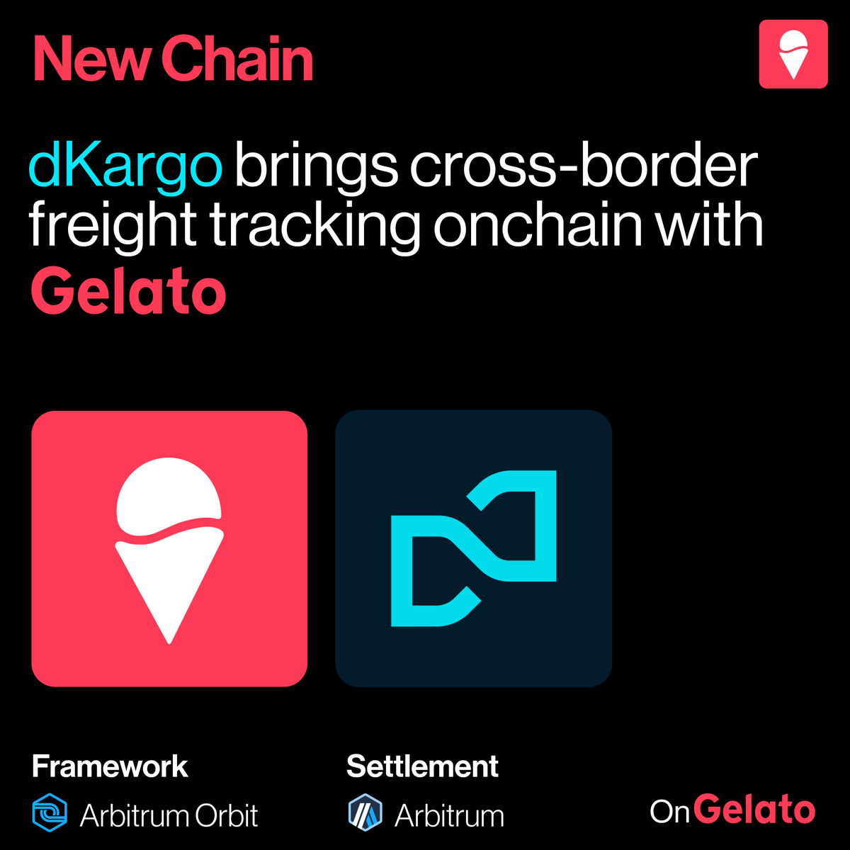 Gelato (@gelatonetwork) on Twitter photo From warehouse to blockchain. <a href="/dKargo_Official/">dKargo ๐</a> is shipping on Gelato! ๐
dKargo brings cross-border freight tracking onchain. Built on Arbitrum Orbit L3, they enable transparent supply chains with smart contract settlement.
From first-mile to last-mile delivery, all onchain From warehouse to blockchain. <a href="/dKargo_Official/">dKargo ๐</a> is shipping on Gelato! ๐
dKargo brings cross-border freight tracking onchain. Built on Arbitrum Orbit L3, they enable transparent supply chains with smart contract settlement.
From first-mile to last-mile delivery, all onchain