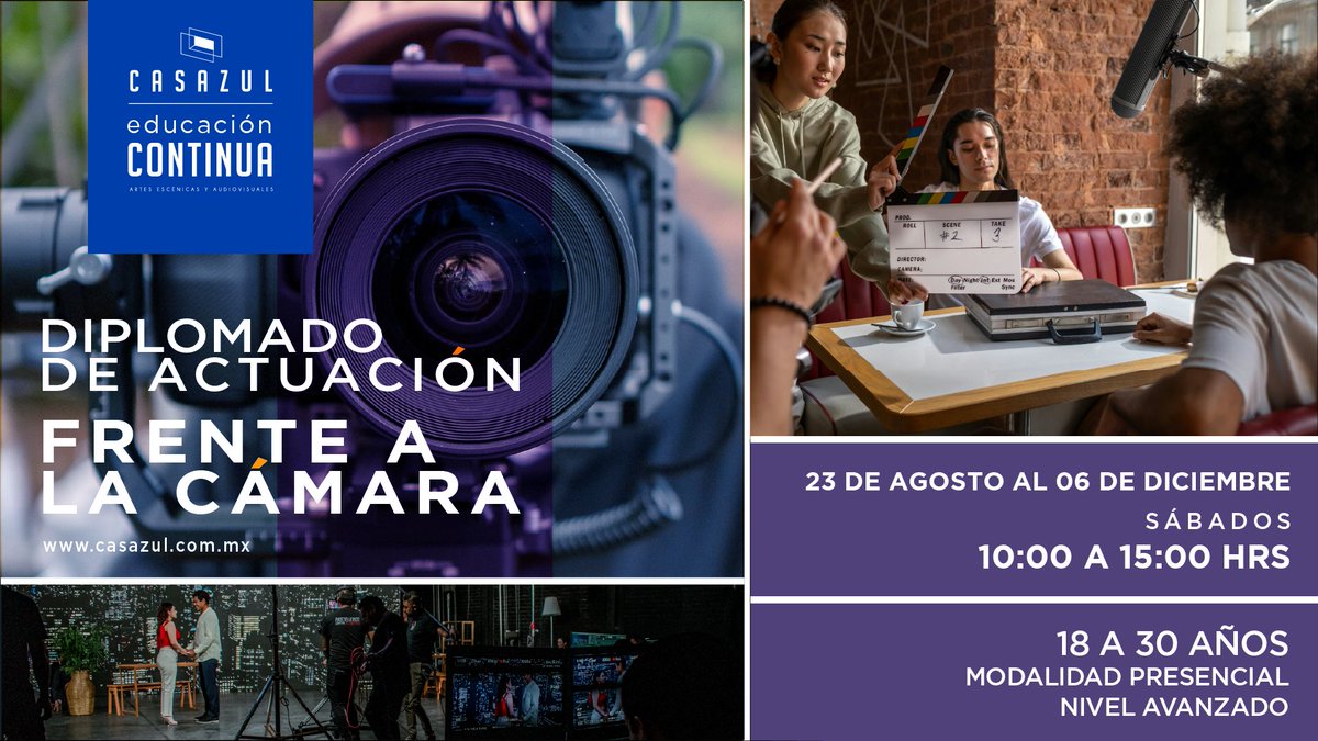 ¡Lleva tu actuación al siguiente nivel!⁠
Conoce los elementos que componen un set cinematográfico y perfecciona tus habilidades de actuación frente a la cámara. 🎬️🎭️⁠
⁠
Más información: wkf.ms/3pB54kq
⁠
¡Cupo limitado!