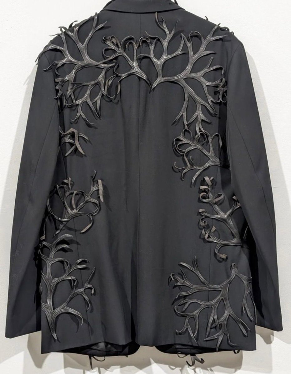 Yohji Yamamoto: Dead Tree Black Runway Leather Blazer, Autumn/Winter 2000