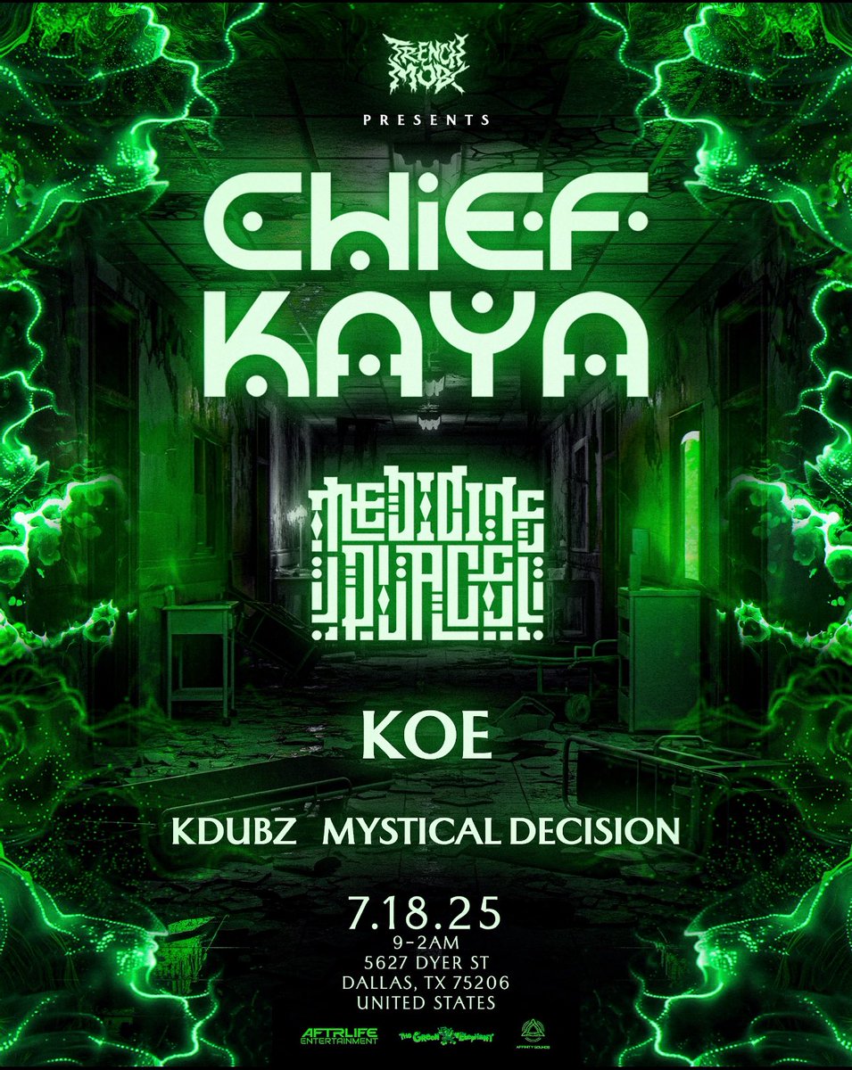 Beyond excited for this one!! Shout out <a href="/TRENCHMOB44/">TRENCHMOB</a> <a href="/AftrlifeEnt/">AFTRLIFE Entertainment</a> ! Got <a href="/AffinitySounds/">AFFINITY SOUNDS</a> bringing the full Funktion One rig to the green elephant! 

#properdubstepbusiness