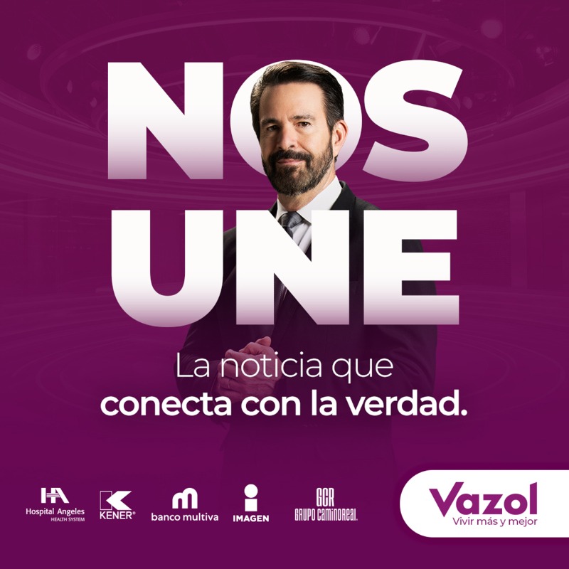 GrupoVazol's tweet photo. Nos une la voz que resuena, la imagen que inspira y la noticia que conecta con la verdad. Nos une la pasión por informar, por transformar el presente y construir el futuro. Nos une lo que somos y lo que queremos ser. Nos une México. Vazol. Vivir más y mejor.