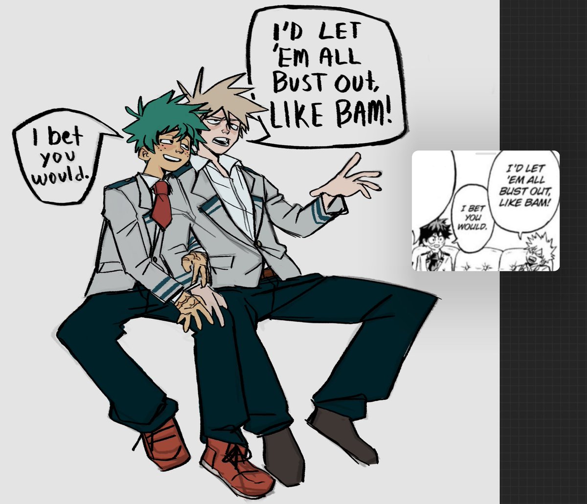 All I gotta do is take shit straight from the manga 💆🏾‍♀️ #bkdk