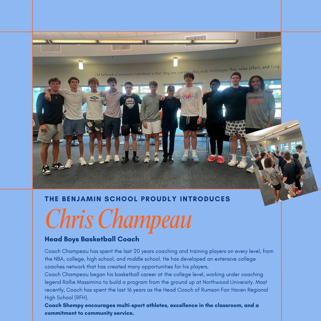 Please help us give a very warm Buc Nation welcome to our new Boys Basketball Coach, Chris Champeau.  Tonight, our basketball players and parents had the opportunity to hear from Coach Shempy!  

The future is bright for the Bucs Basketball Program!