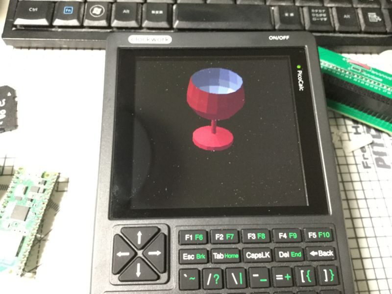 PicoCalc 用 Machikania ! ありがとうございます
これで PicoCalc は Machikaniaポケコン になれます
早速ビルドしてみました
Pico2/W2にuf2入れて→PicoCalc版Machikania起動→既存のサンプルプログラムもちゃんと動く...