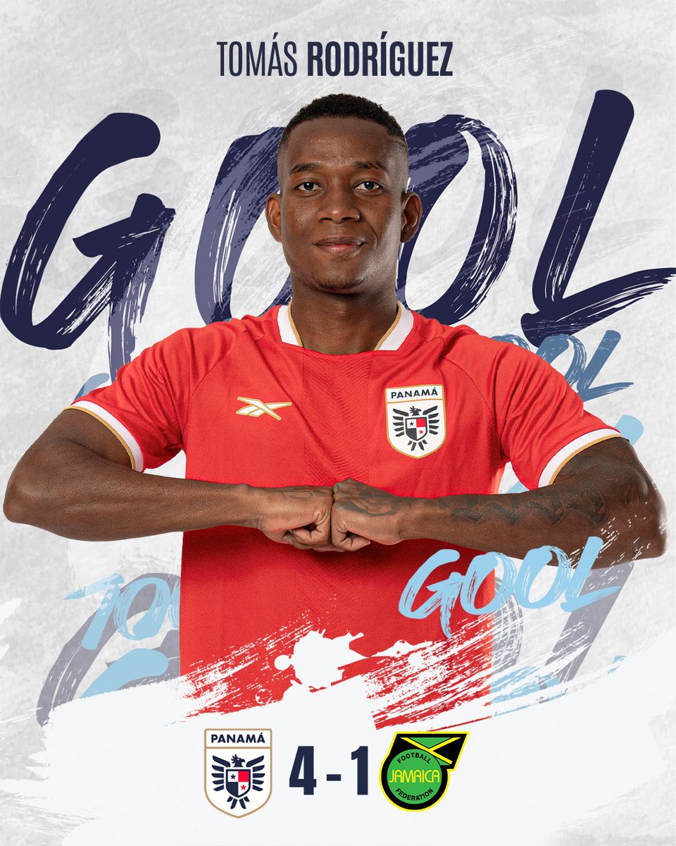 ¡GOLAAAAAAAAZOOOOOOOOOOOO 🇵🇦🔥⚽️🇵🇦🇵🇦🇵🇦🇵🇦🇵🇦🔥⚽️! 

Golazooo de Tomás Rodríguez para marcar el cuarto en una jugada individual y definió como CRACK! Vamoooos 🇵🇦🇵🇦

⏱️8️⃣9️⃣’ de partido
🇵🇦 4-1 🇯🇲

🏟️ Q2 Stadium
📺 ESPN + 

#MásPanameñosQueNunca 🇵🇦
