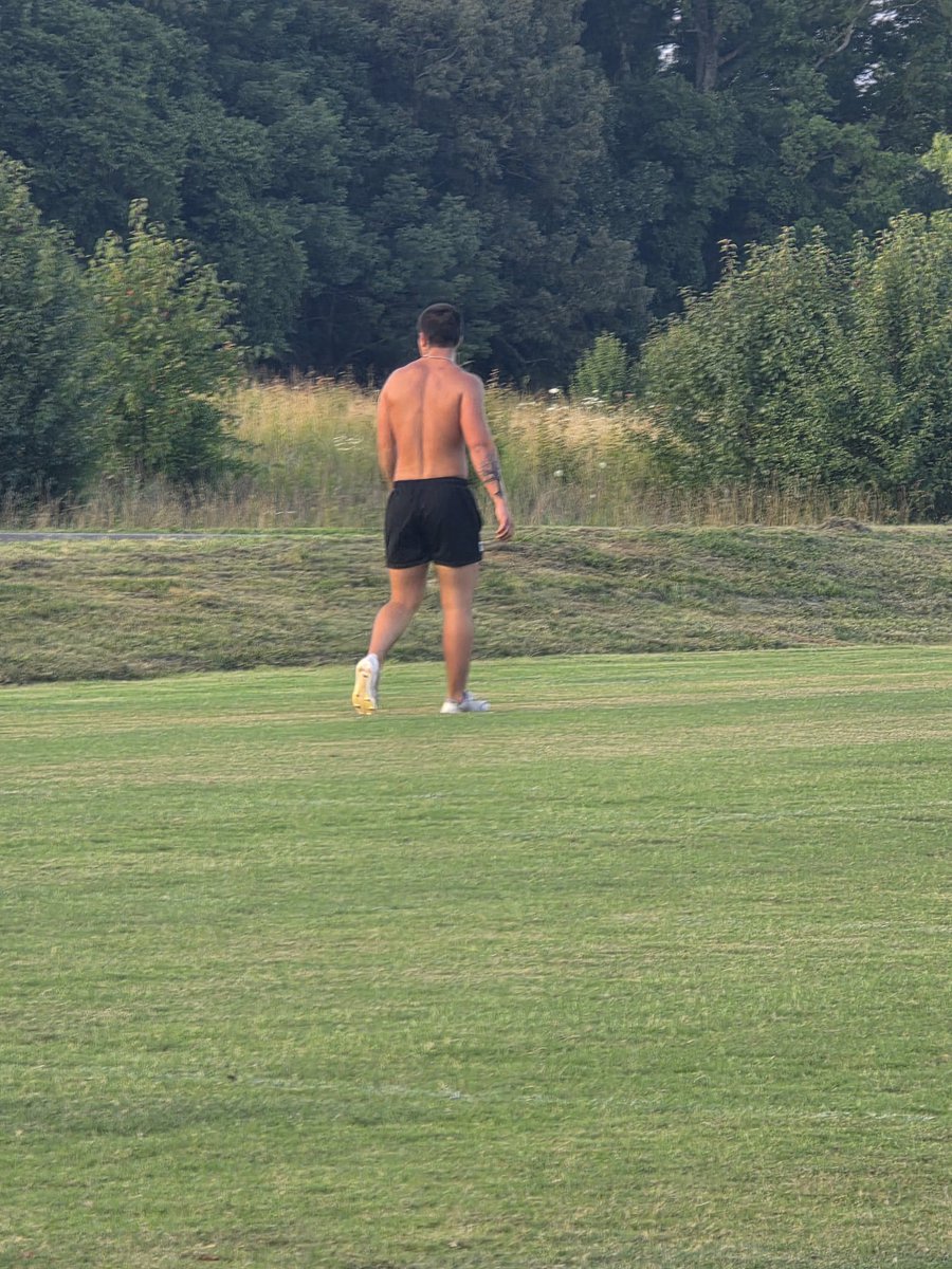 DEAD PERIOD is here and we can't be around OUR players for 2 weeks. It's brutal! Luckily, while on vacation,(MOWING THE PRACTICE FIELD), one of last years seniors showed up. He is preparing for his college debut. I have seen all of OUR Seniors, going to play collegiatly through