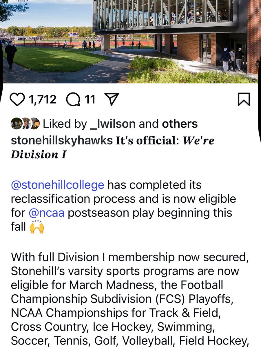 LFG <a href="/GoStonehill/">Stonehill Athletics</a>