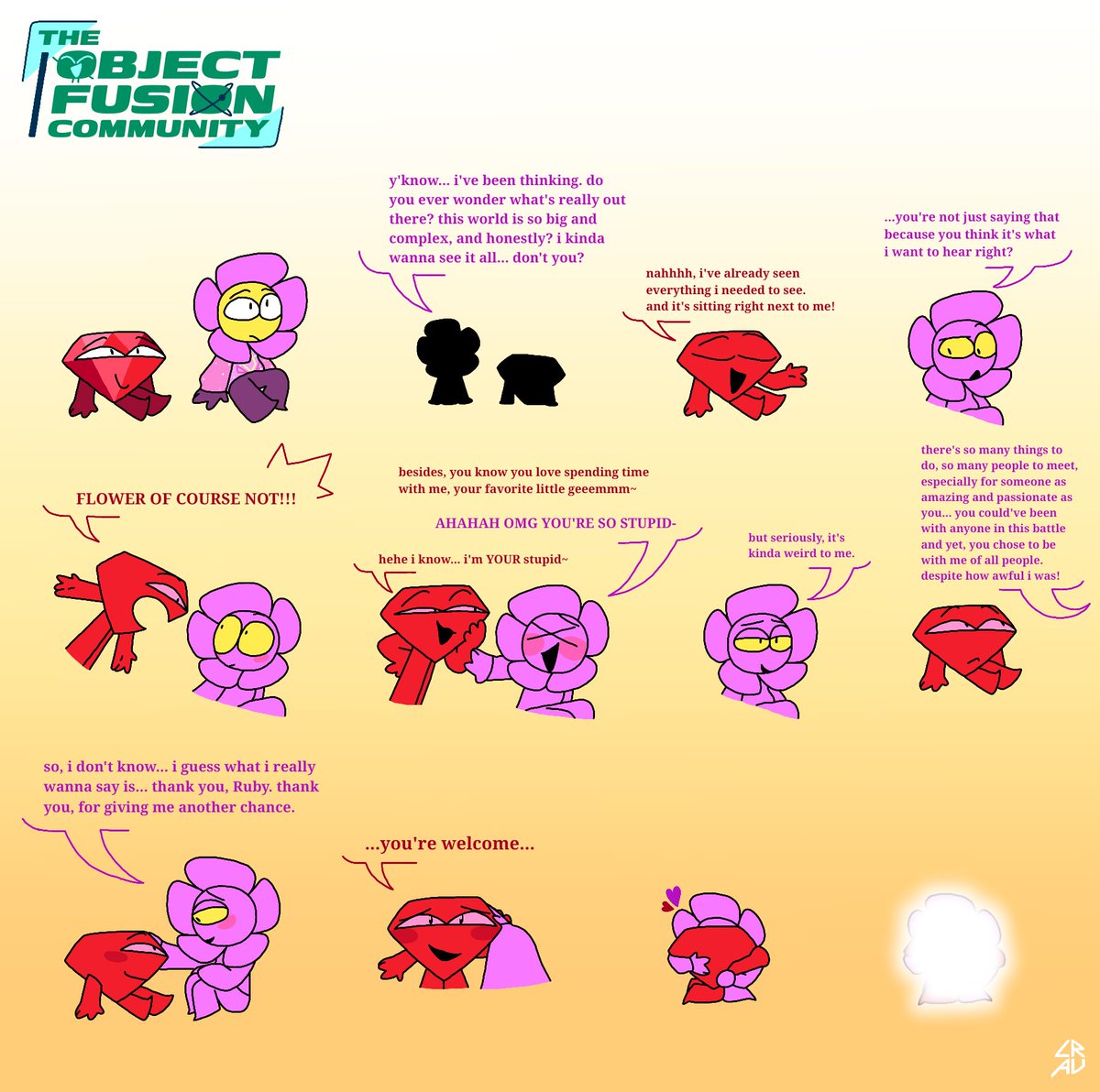 auroratothecore's tweet photo. in an AU where all object show characters can fuse together… here comes THE OBJECT FUSION COMMUNITY!

“flower and ruby”

#theobjectfusioncommunity #theofc #oscau #objectshowau #objectshowcommunity #osc #flowby #bfdi #battlefordreamisland
1/2 🧵 https://t.co/x5R3BJiyPW