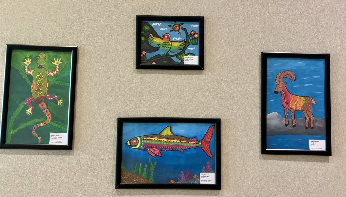 tudon26's tweet image. Beautiful art by talented students from @LFUnited @LosFresnosCISD is currently being showcased @CityLosFresnos 🤩
Feel free to stop by and check it out!😊 @ElisaMpineda @aamaro10 @jbeth81 @lfhsart @jmcdonough33