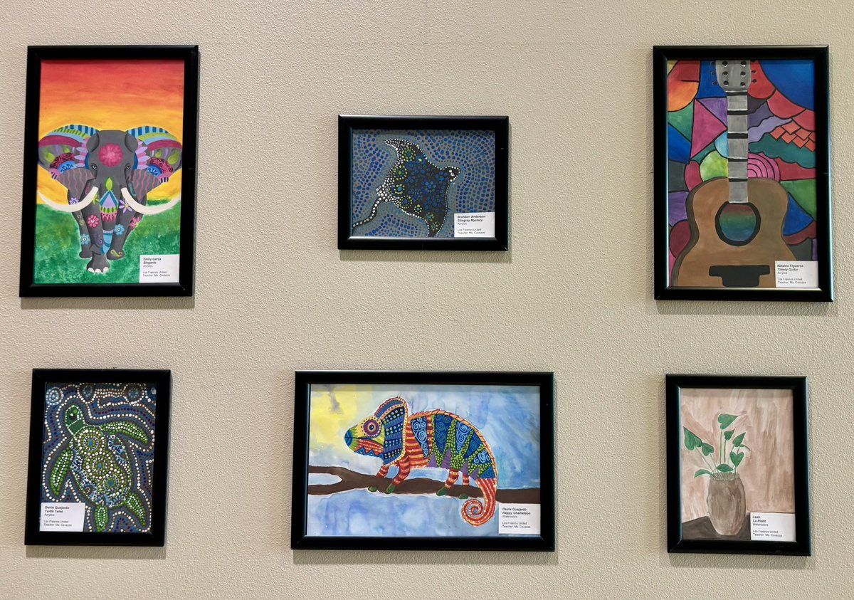 tudon26's tweet image. Beautiful art by talented students from @LFUnited @LosFresnosCISD is currently being showcased @CityLosFresnos 🤩
Feel free to stop by and check it out!😊 @ElisaMpineda @aamaro10 @jbeth81 @lfhsart @jmcdonough33