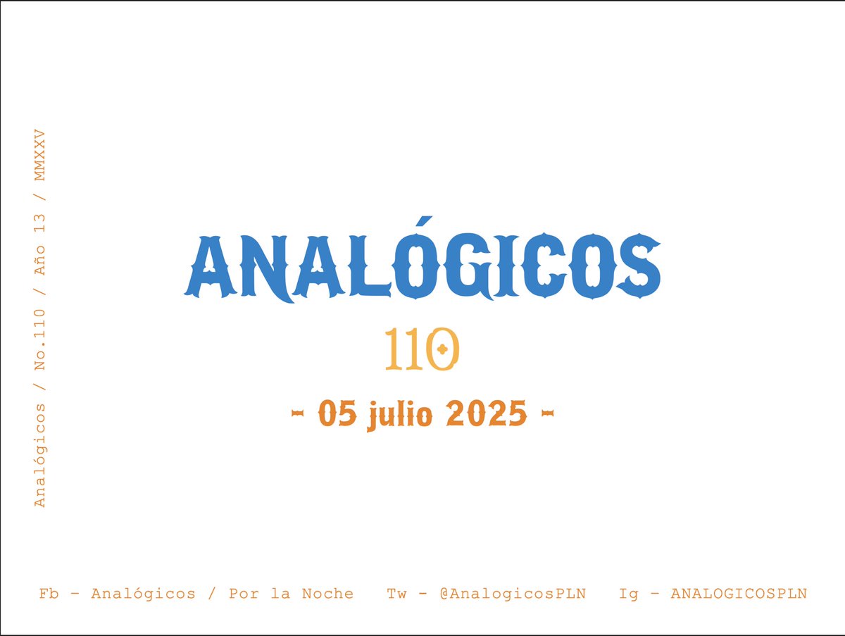 AnalogicosPLN's tweet photo. - Analógicos 110 -

Sábado 05 de julio.
#vinylcollection #vinyl #vinylrecords #vinylcommunity #vinyljunkie #vinyladdict #party #night #music #vinylove #vinylporn #vinyllovers #july2025 #julio2025 #july https://t.co/5p8qMGCWKA
