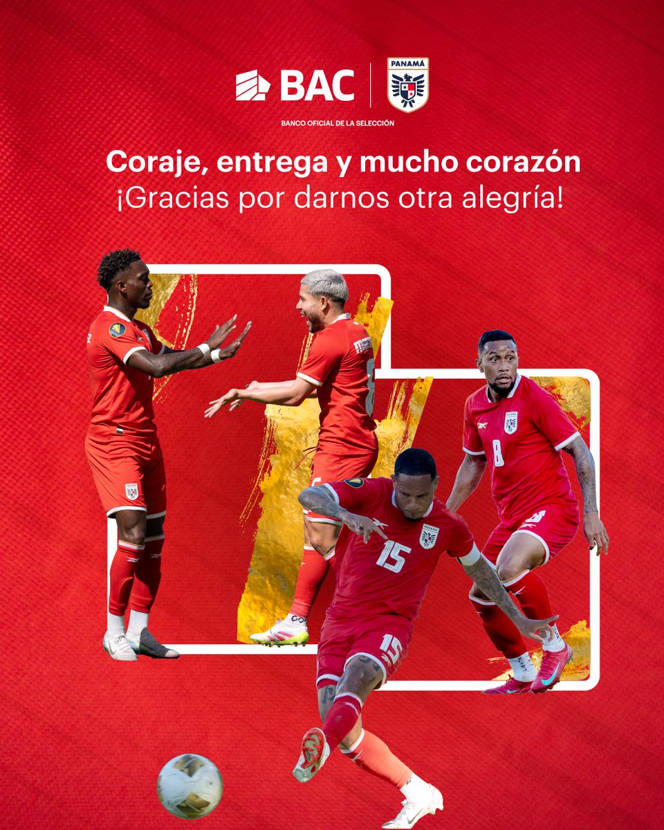 ¡Una victoria con sabor a grandeza! 🔝 #BACApoya a los que inspiran con cada partido, el marcador es solo el reflejo de la entrega y pasión de jugar en equipo. ¡Vamos por más! #MásPanameñosQueNunca ⚽️