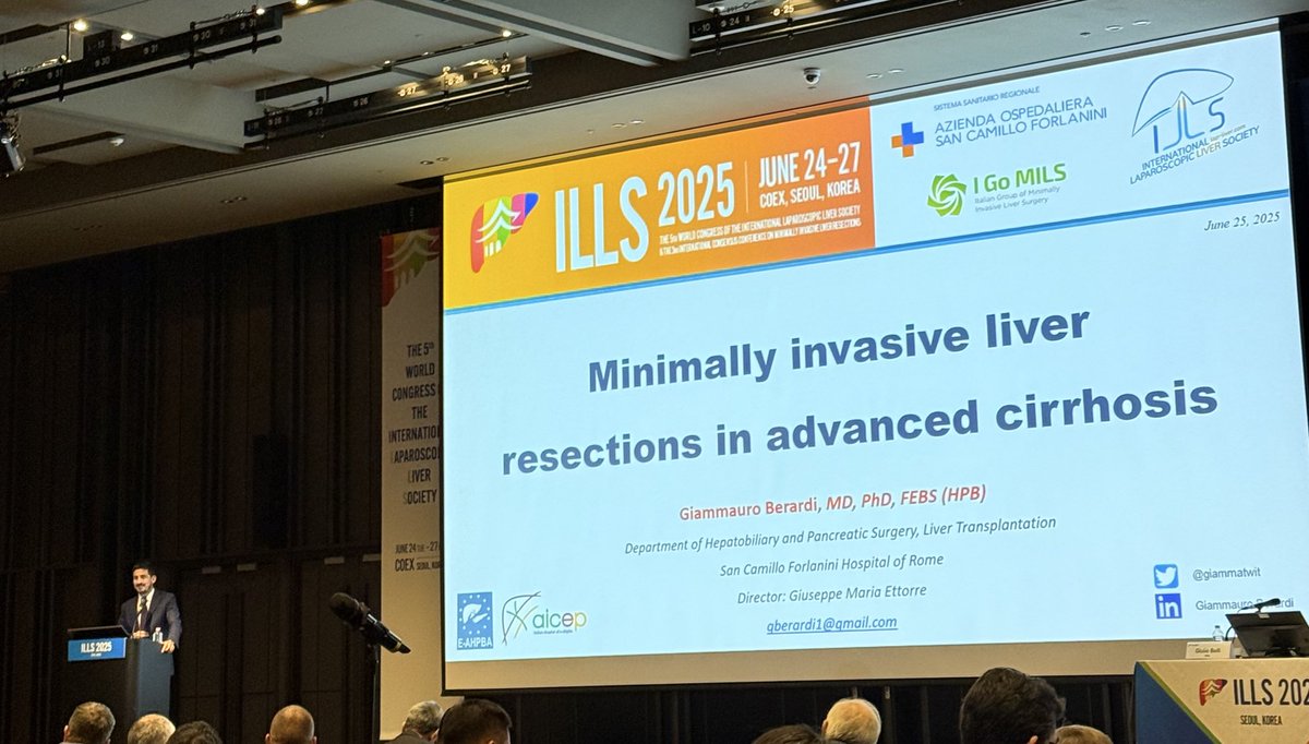 “Respect the varices!” <a href="/Giammatwit/">Giammauro Berardi</a> with a wonderful overview of surgery for advanced HCC <a href="/ILLS_LAPLIVER/">ILLS</a> #ills2025
✅Always MIS and reconsider if preop risk for conversion 
✅Study the CT -&gt;where is patient shunting?
✅Know the alternatives, use alternative strategies